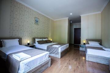 Фото номера Стандартный четырехместный номер Отель Hotel Old Borjomi г. Боржоми 11