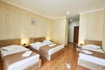 Фото номера Стандартный четырехместный номер Отель Hotel Old Borjomi г. Боржоми 10